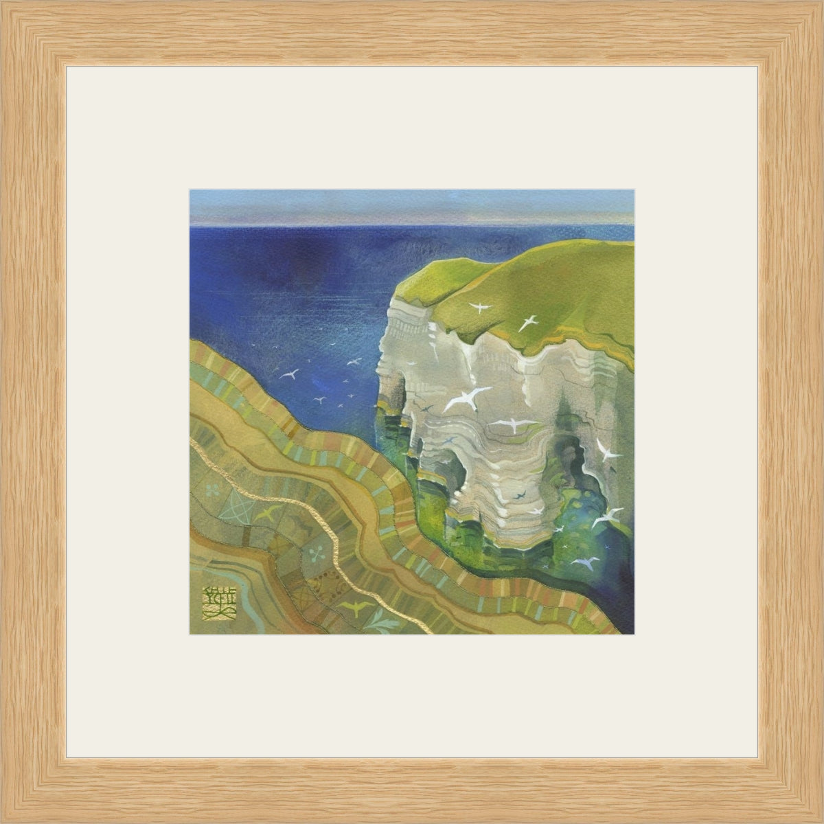 Kate Lycett - Cliff Top Walk 3 - Hand finished print