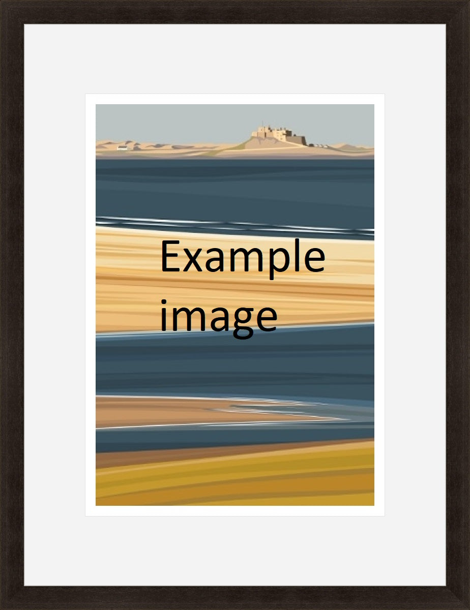 Ian Mitchell - Bamburgh Castle from the Beach - Portrait