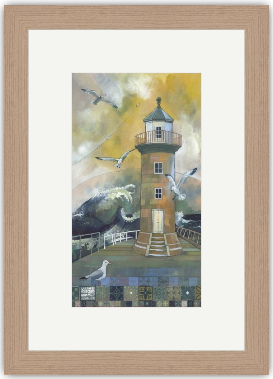 Kate Lycett - East Pier - Hand finished print