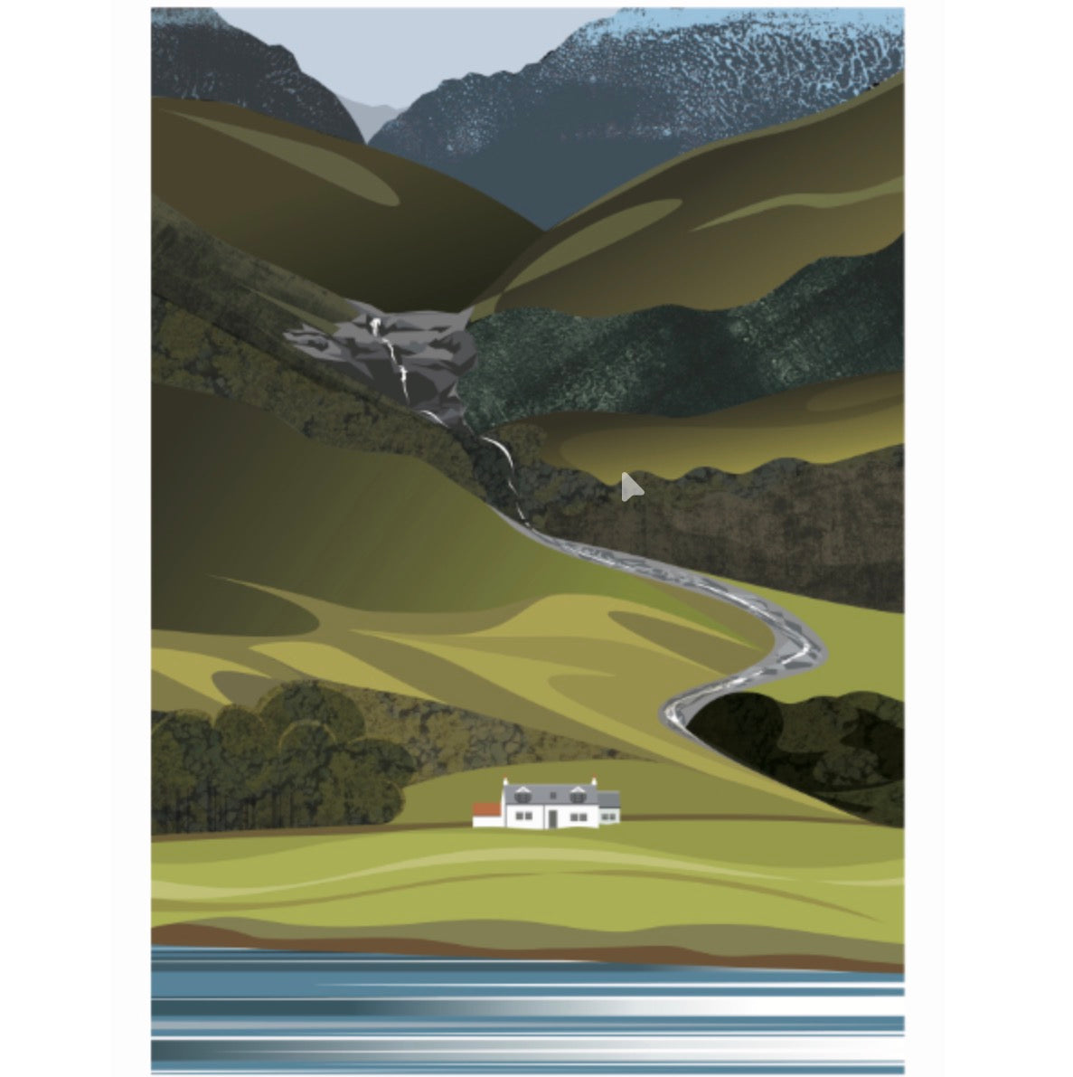 Ian Mitchell - Loch Achtriochtan below Buachaille Etive, Glencoe - Portrait