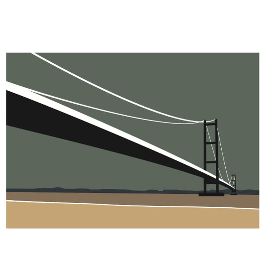 Ian Mitchell - Humber Bridge (Brown) - Landscape