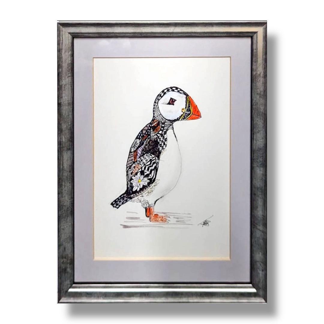 Filey Art Society - Tess Germain-Stroud - Zen Puffin