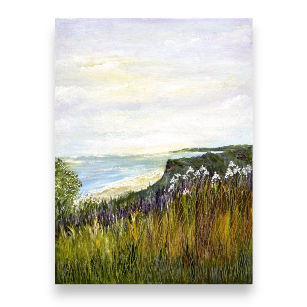 Filey Art Society - Linda Stonehouse - Hunmanby Gap, Car Park View