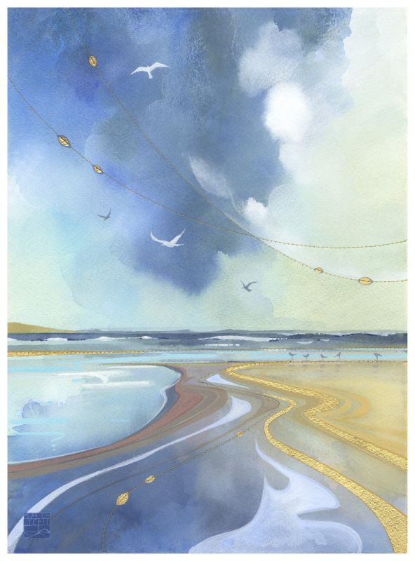 Kate Lycett - Low Tide - Hand finished print