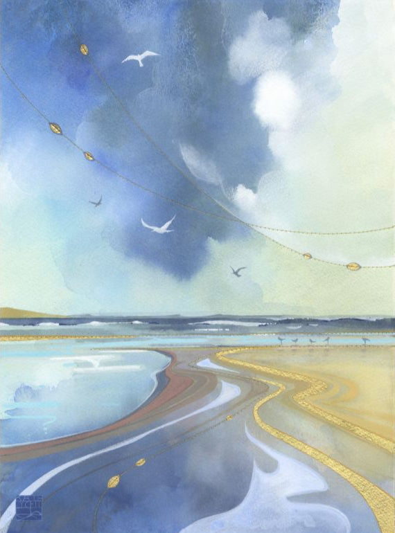 Kate Lycett - Low Tide - Hand finished print