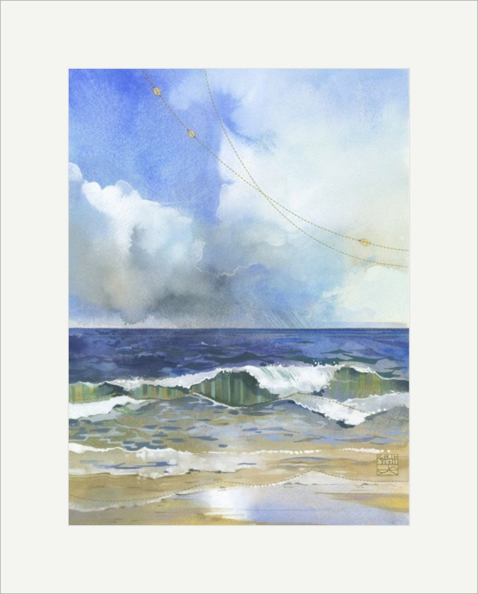 Kate Lycett - Breakers - Hand finished print