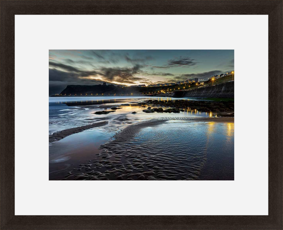 Andrew Smith - Scarborough North Bay, The Blue Hour - Photographic Print