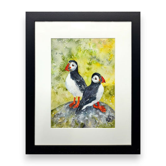 Filey Art Society - Tricia Callaghan - A Pair of Puffins