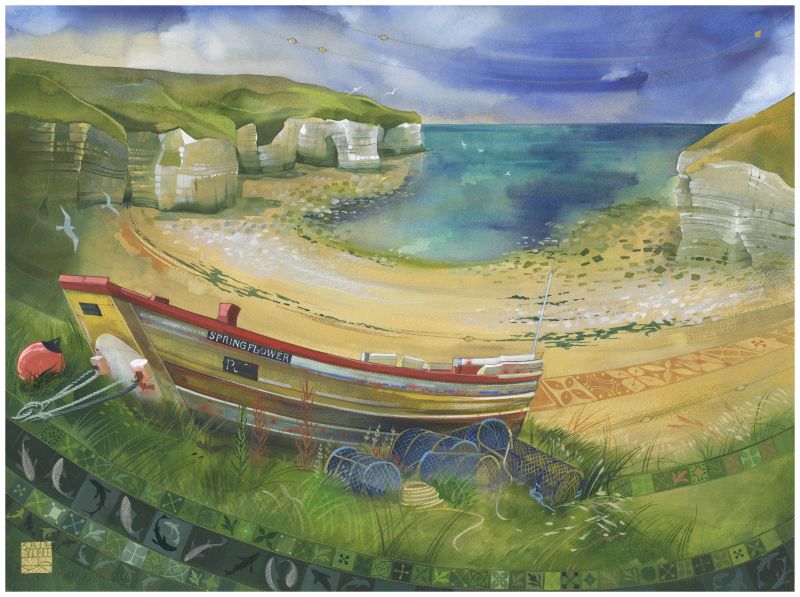 Kate Lycett - Springflower - Hand finished print