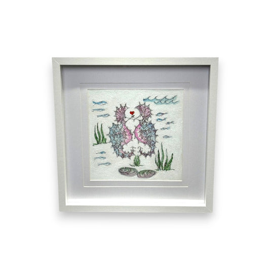 Filey Art Society - Linda Stonehouse - Seahorse Couple & Heart