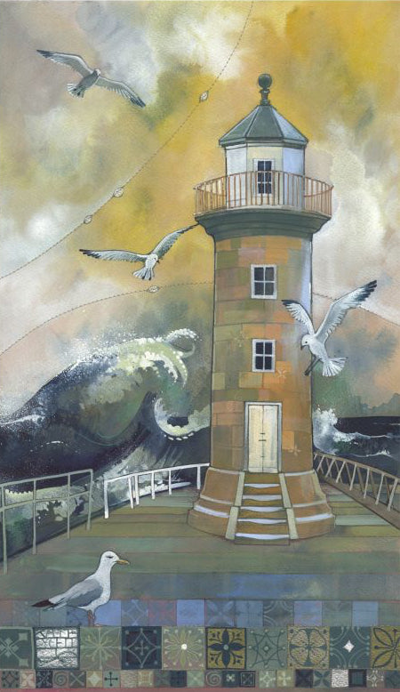 Kate Lycett - East Pier - Hand finished print