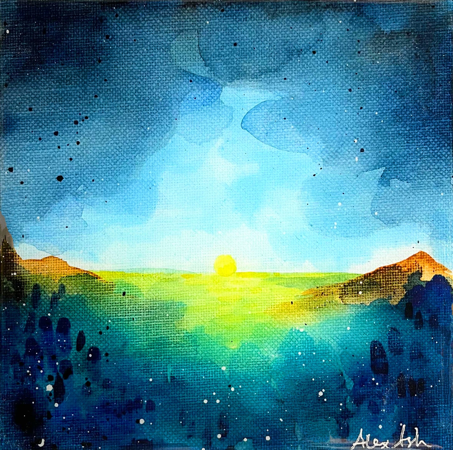 Alex Ash - Vibrant Rise - Original Work