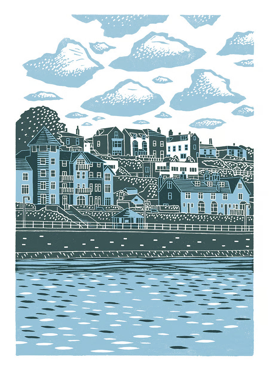 James Green - Filey - Mounted print