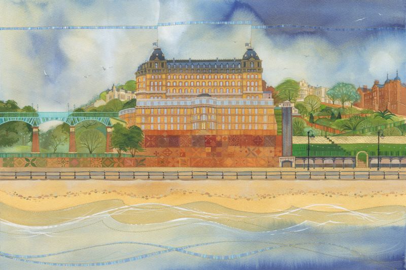 Kate Lycett - The Grand, Scarborough - Hand finished print