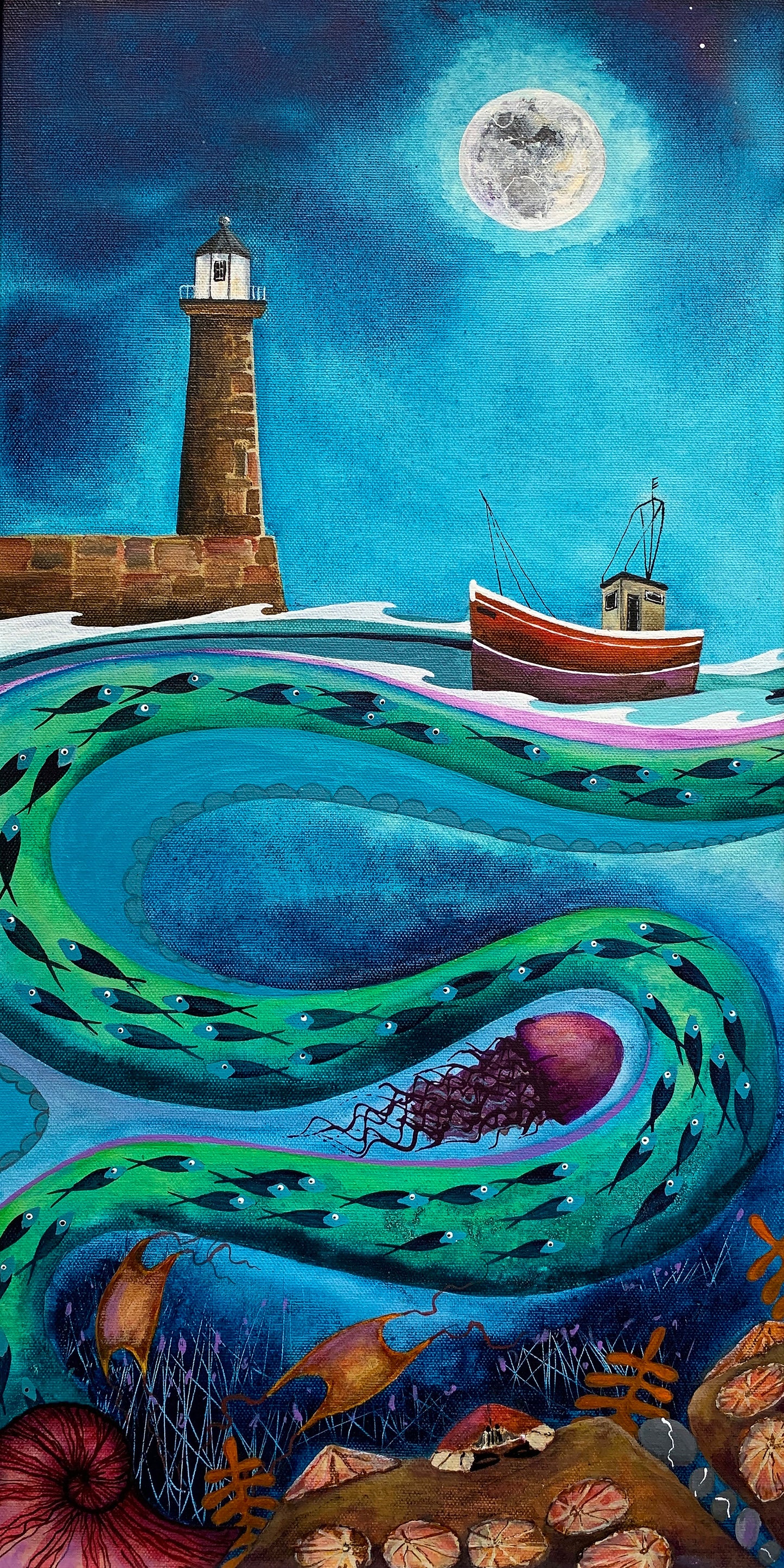 Bridget Wilkinson - Around The Harbour Wall