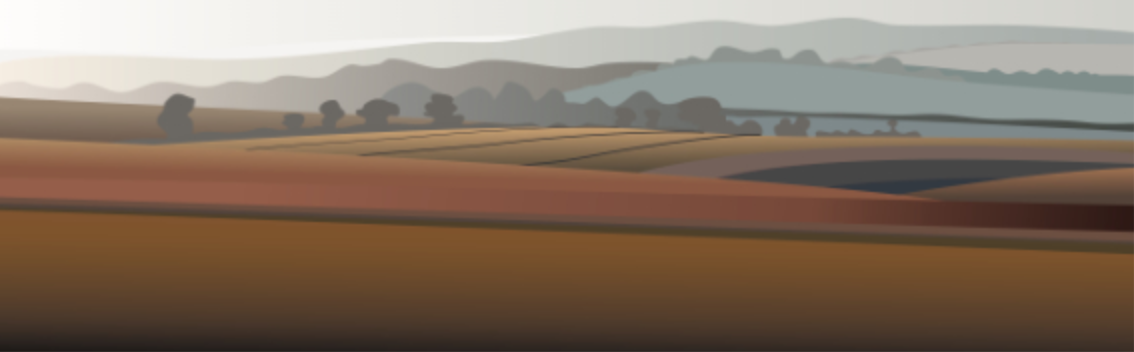 Ian Mitchell - Autumn Evening on the Wolds - Panoramic