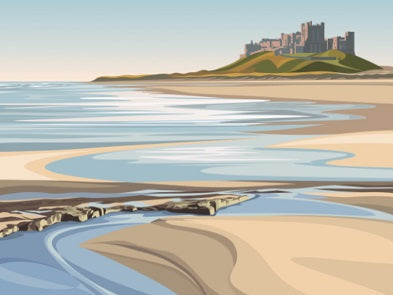 Ian Mitchell - Bamburgh Castle Beach - Landscape