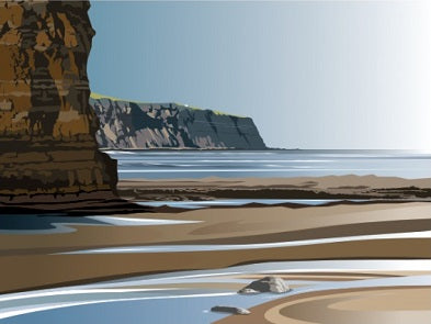 Ian Mitchell - Robin Hoods Bay, Boggle Hole to Ness Point - Landscape