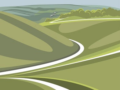 Ian Mitchell - Devils Dyke looking North - Landscape