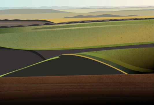 Ian Mitchell - Dry Valley, near South Cave - Landscape