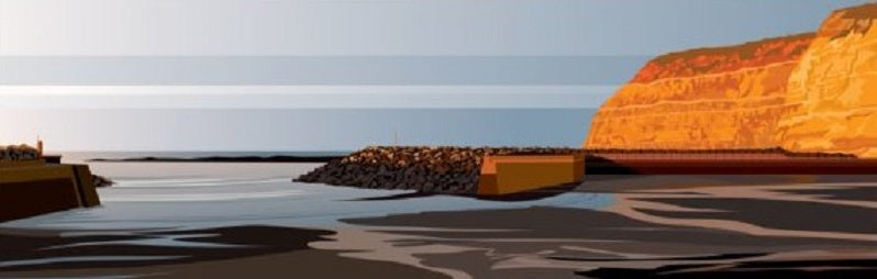 Ian Mitchell - Evening at Staithes - Panoramic