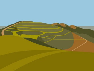 Ian Mitchell - Hereford Beacon from Millennium Hill - Landscape