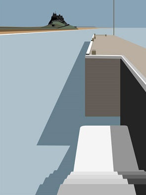 Ian Mitchell - Lindisfarne harbour - Portrait