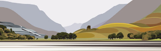 Ian Mitchell - Llyn Padarn towards Llanberis Pass - Panoramic