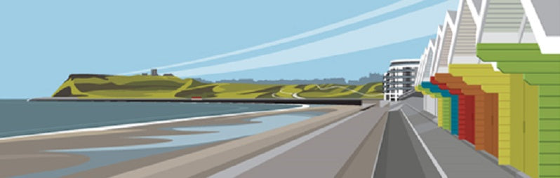 Ian Mitchell - North Bay Beach Huts - Panoramic