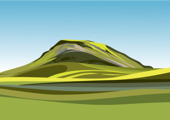 Ian Mitchell - Looking to Penyghent - Landscape