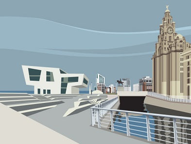 Ian Mitchell - Pier Head Ferry Terminal - Landscape