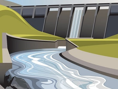 Ian Mitchell - River Washburn at Thruscross - Landscape