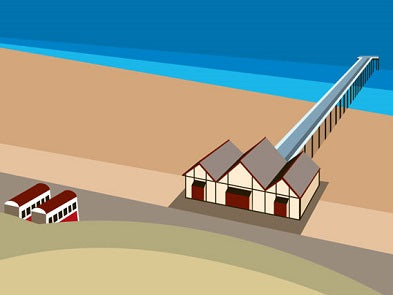 Ian Mitchell - Saltburn Pier - Landscape