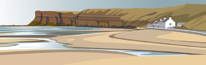 Ian Mitchell - Saltburn Beach - Panoramic