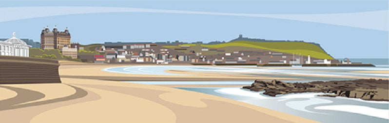 Ian Mitchell - South Sands, Scarborough - Panoramic
