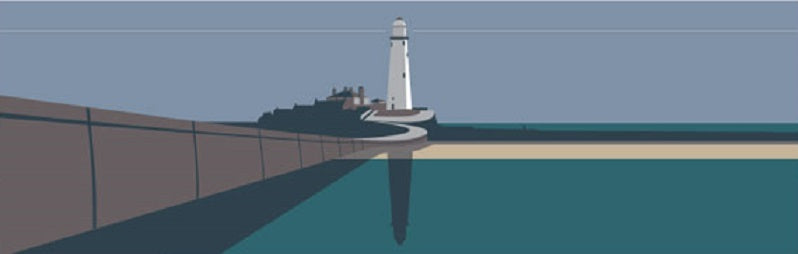 Ian Mitchell - St Mary's Lighthouse - Panoramic