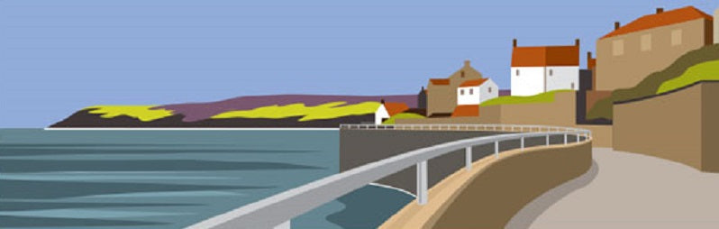 Ian Mitchell - The Bay, Robin Hoods Bay - Panoramic