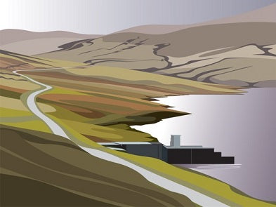 Ian Mitchell - The Road beside Scar House - Landscape