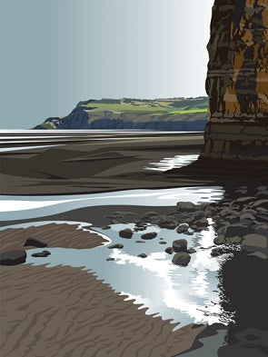 Ian Mitchell - To Ravenscar from Boggle Hole - Portrait