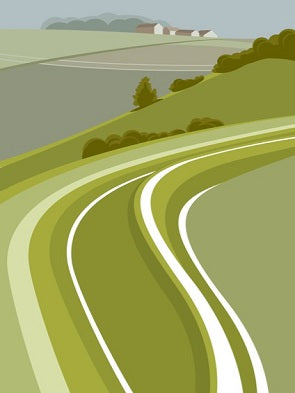 Ian Mitchell - Towards Devils Dyke - Portrait