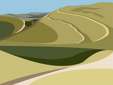 Ian Mitchell - Towards Midsummer Hill - Landscape