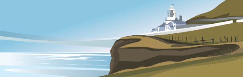 Ian Mitchell - Whitby Lighthouse and Fog Horn - Panoramic