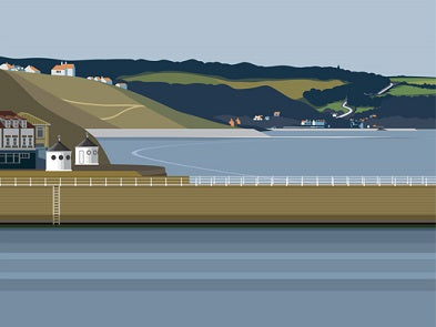 Ian Mitchell - Whitby West Pier - Landscape