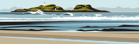 Ian Mitchell - Fidra from Yellowcraig - Panoramic