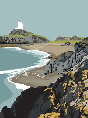 Ian Mitchell - Llanddwyn island Lighthouse - Portrait