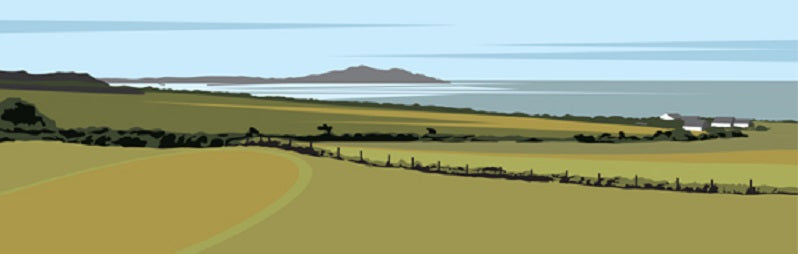 Ian Mitchell - Across the Bay to Holyhead Mountain - Panoramic
