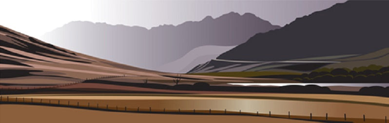 Ian Mitchell - Road to Snowdon - Panoramic