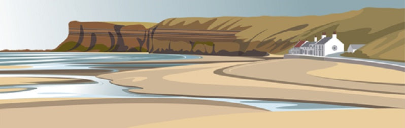 Ian Mitchell - Saltburn Beach - Panoramic