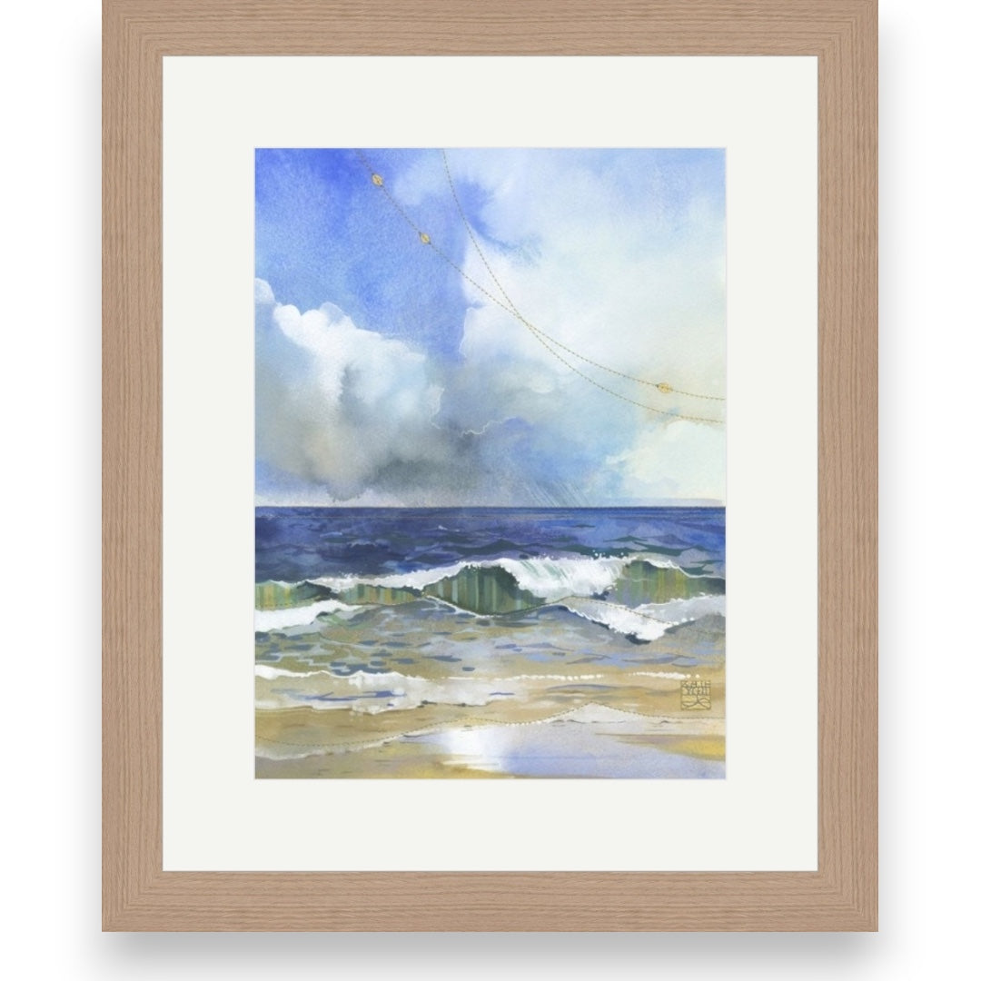 Kate Lycett - Breakers - Hand finished print