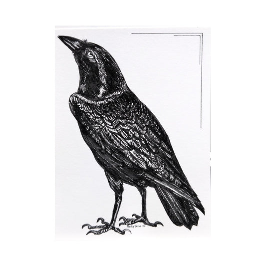 Becky James - Raven - Mounted Print